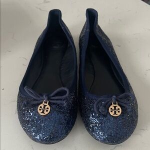 Tory Burch Midnight Sparkle Flats